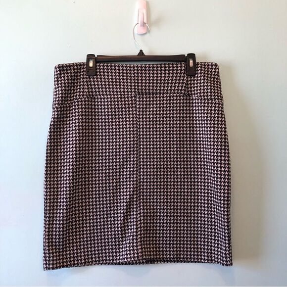 Black and white houndstooth mini skirt - Picture 1 of 6